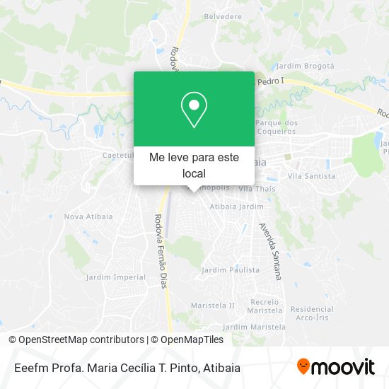 Eeefm Profa. Maria Cecília T. Pinto mapa
