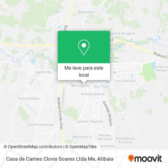 Casa de Carnes Clovis Soares Ltda Me mapa