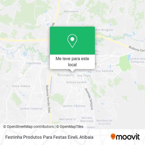 Festinha Produtos Para Festas Eireli mapa