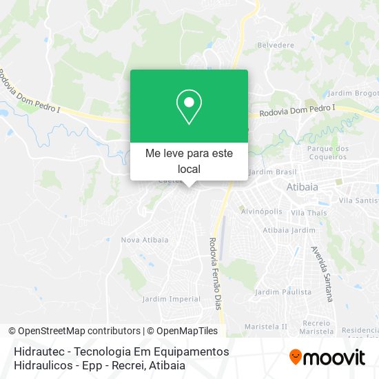 Hidrautec - Tecnologia Em Equipamentos Hidraulicos - Epp - Recrei mapa