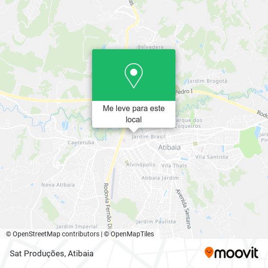 Sat Produções mapa