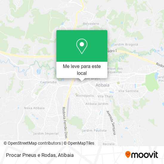 Procar Pneus e Rodas mapa