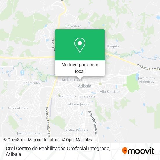 Croi Centro de Reabilitação Orofacial Integrada mapa