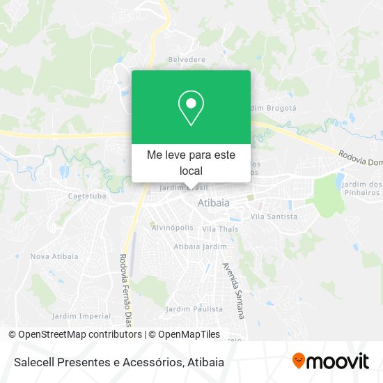 Salecell Presentes e Acessórios mapa