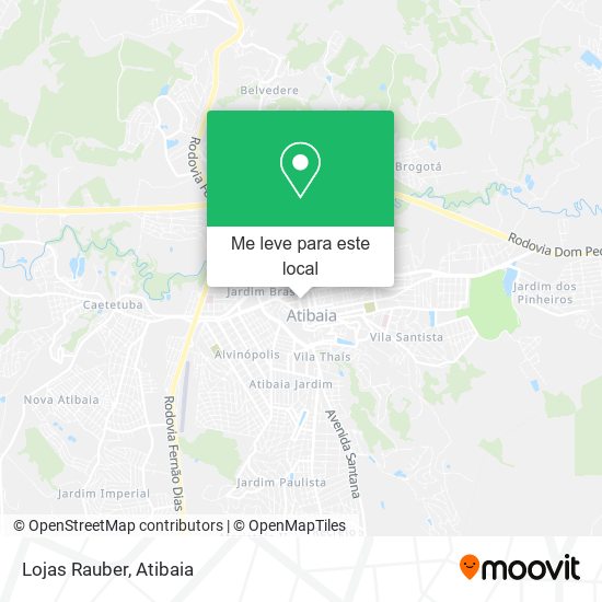 Lojas Rauber mapa