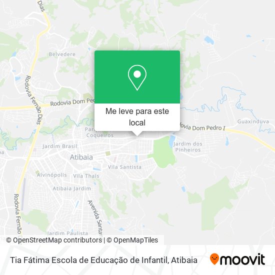 Tia Fátima Escola de Educação de Infantil mapa