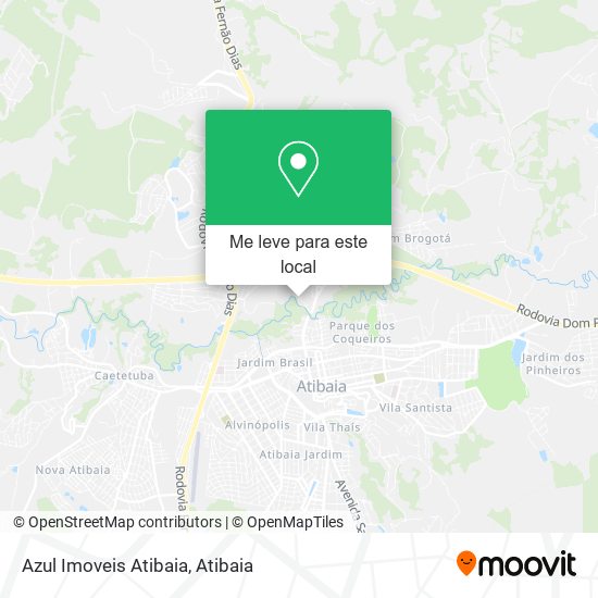 Azul Imoveis Atibaia mapa