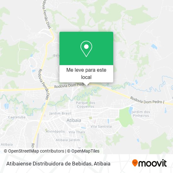 Atibaiense Distribuidora de Bebidas mapa