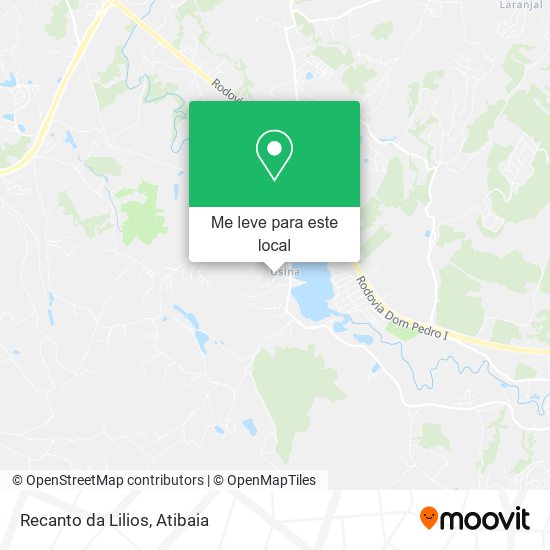 Recanto da Lilios mapa