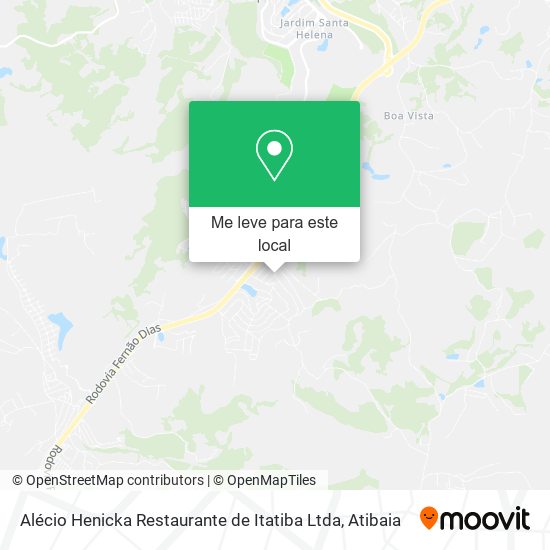 Alécio Henicka Restaurante de Itatiba Ltda mapa