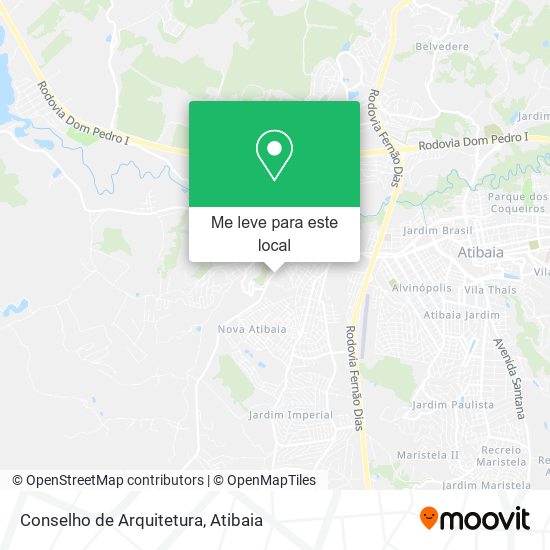 Conselho de Arquitetura mapa