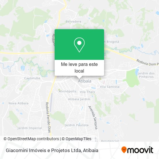 Giacomini Imóveis e Projetos Ltda mapa
