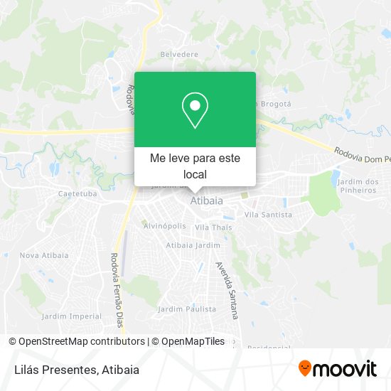 Lilás Presentes mapa