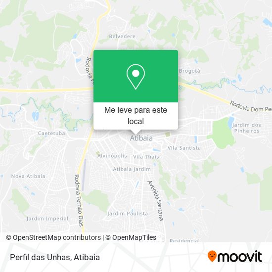 Perfil das Unhas mapa