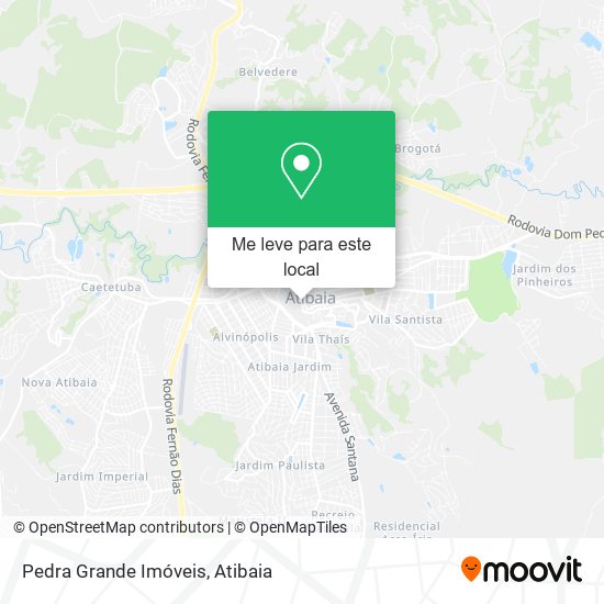 Pedra Grande Imóveis mapa