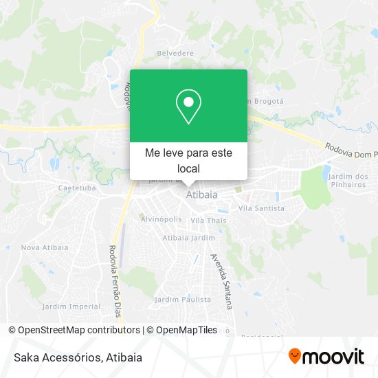 Saka Acessórios mapa