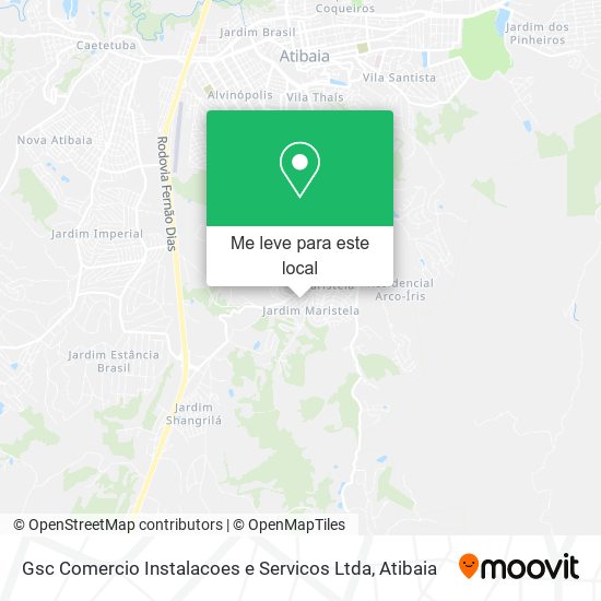 Gsc Comercio Instalacoes e Servicos Ltda mapa