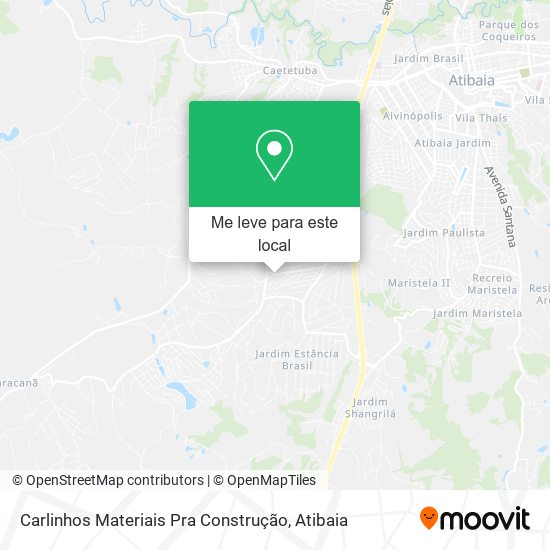 Carlinhos Materiais Pra Construção mapa