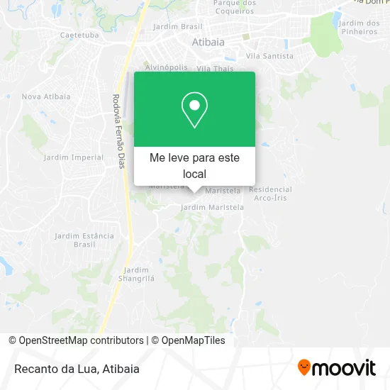 Recanto da Lua mapa