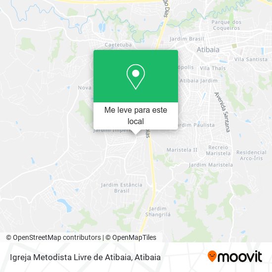 Igreja Metodista Livre de Atibaia mapa