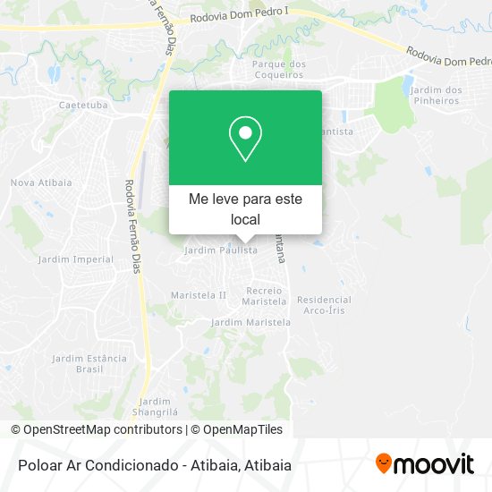 Poloar Ar Condicionado - Atibaia mapa