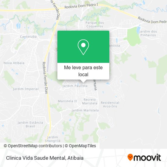 Clinica Vida Saude Mental mapa