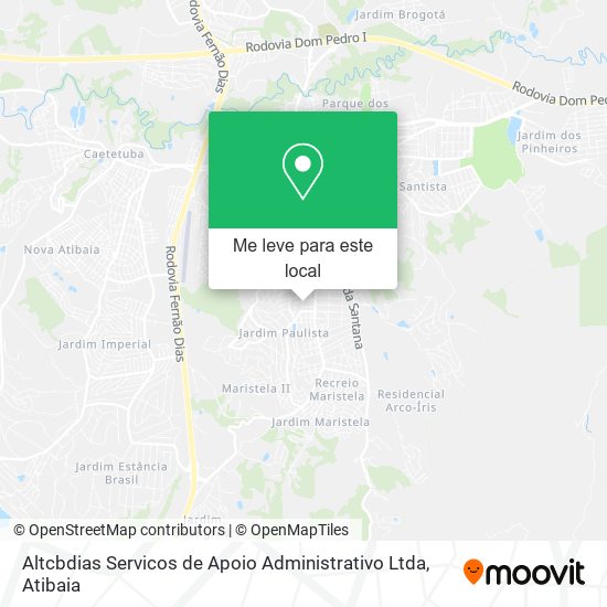 Altcbdias Servicos de Apoio Administrativo Ltda mapa