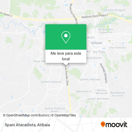 Spani Atacadista mapa