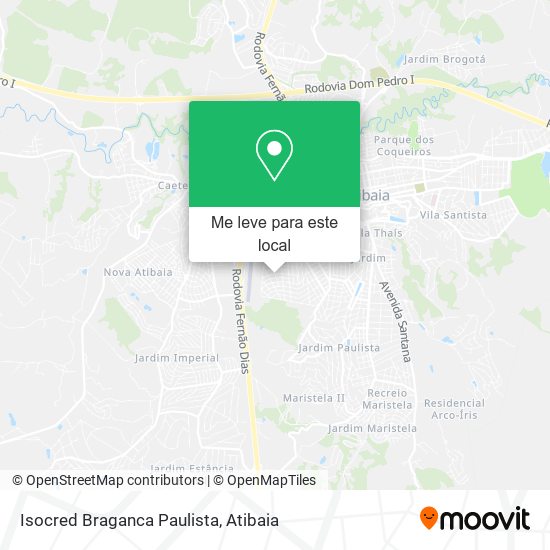 Isocred Braganca Paulista mapa