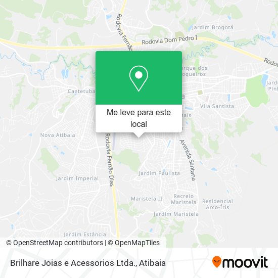 Brilhare Joias e Acessorios Ltda. mapa