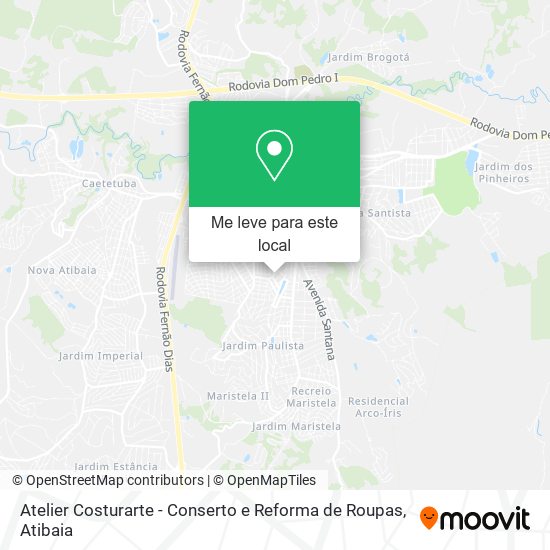 Atelier Costurarte - Conserto e Reforma de Roupas mapa