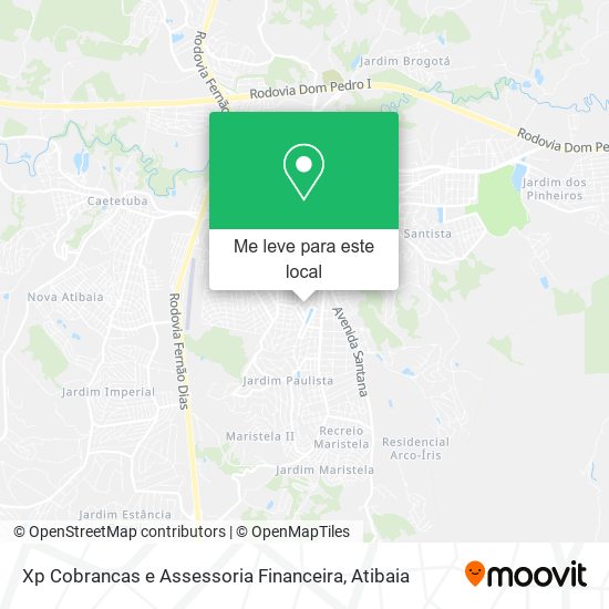 Xp Cobrancas e Assessoria Financeira mapa
