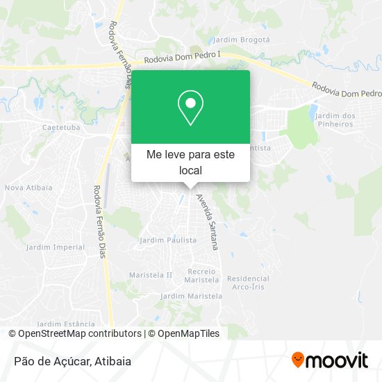 Pão de Açúcar mapa