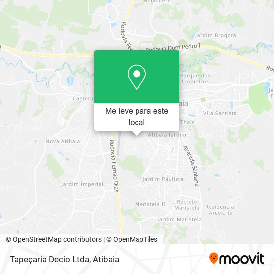 Tapeçaria Decio Ltda mapa