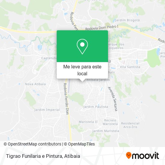 Tigrao Funilaria e Pintura mapa
