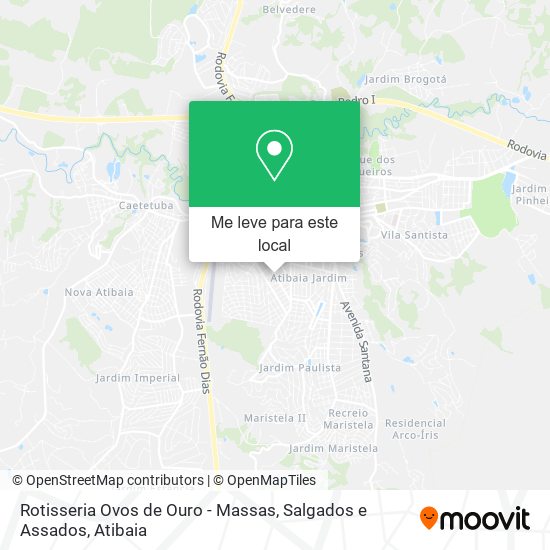 Rotisseria Ovos de Ouro - Massas, Salgados e Assados mapa