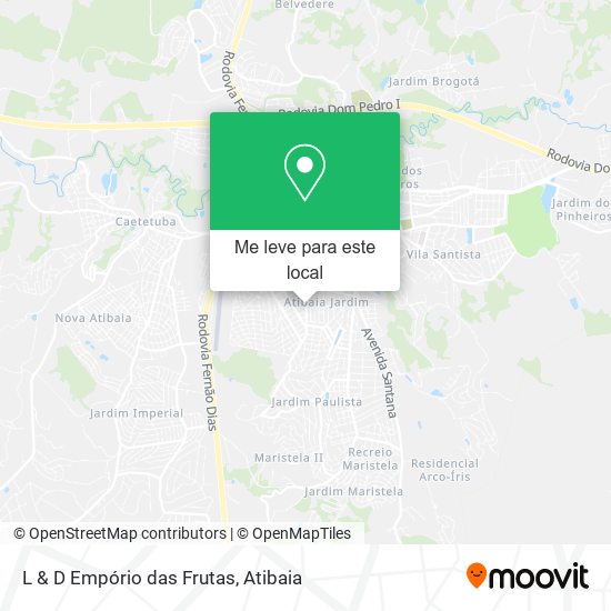 L & D Empório das Frutas mapa
