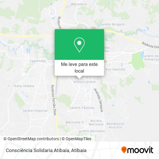 Consciência Solidaria Atibaia mapa