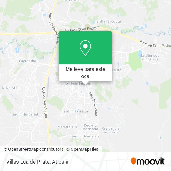 Villas Lua de Prata mapa