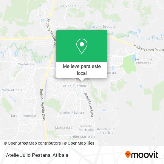 Atelie Julio Pestana mapa