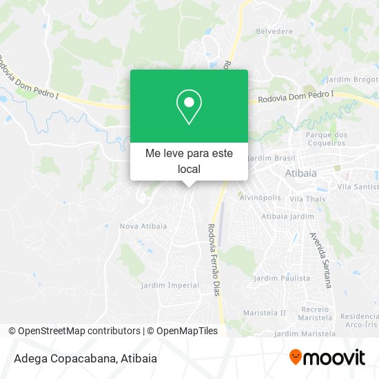 Adega Copacabana mapa