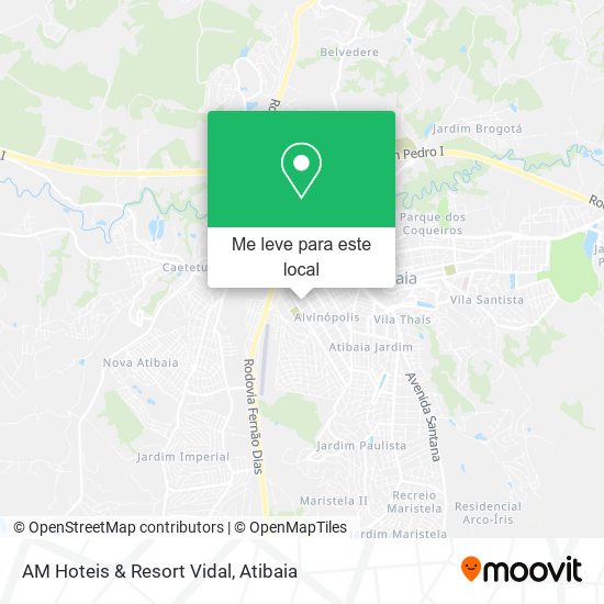 AM Hoteis & Resort Vidal mapa