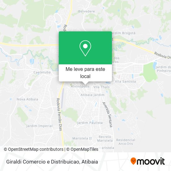 Giraldi Comercio e Distribuicao mapa