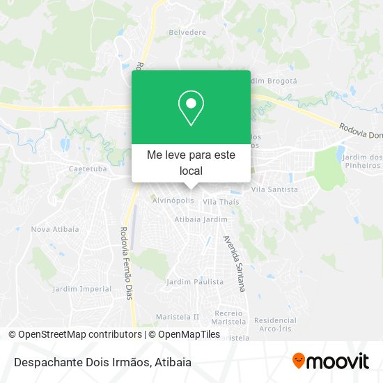 Despachante Dois Irmãos mapa