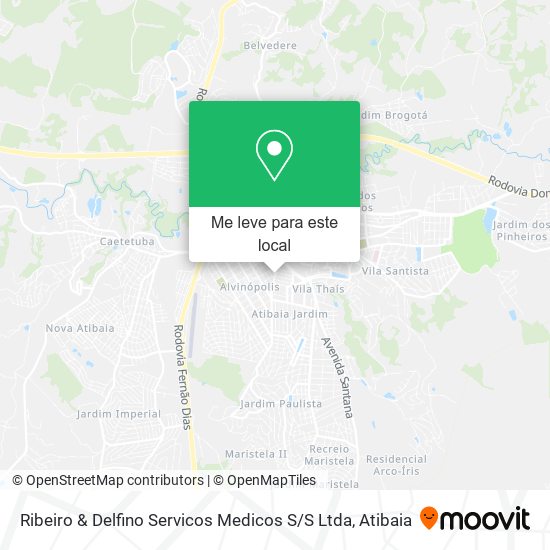 Ribeiro & Delfino Servicos Medicos S / S Ltda mapa