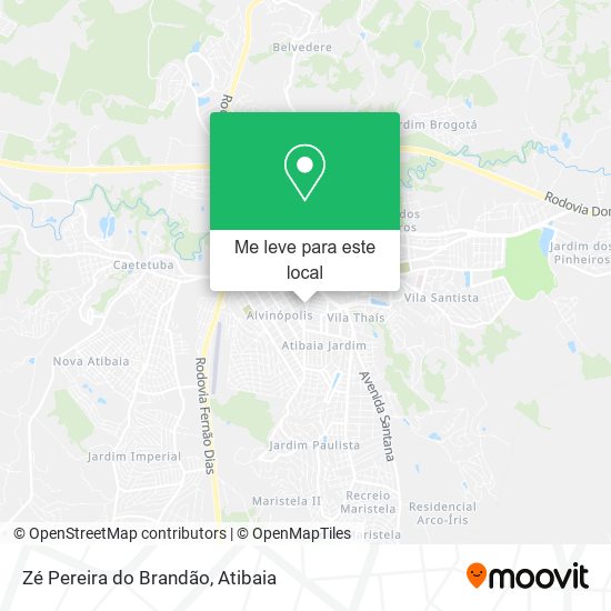 Zé Pereira do Brandão mapa