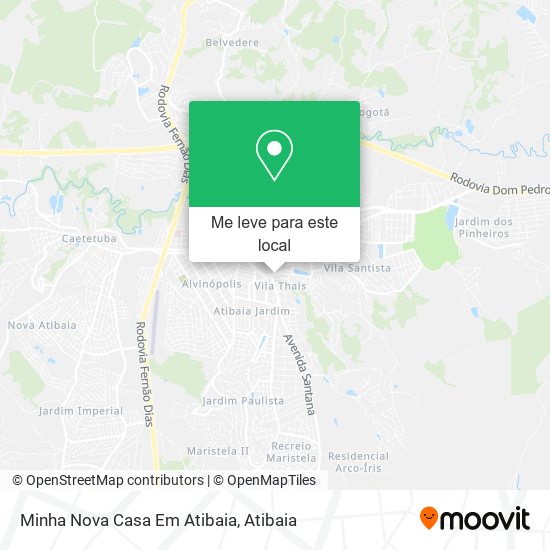 Minha Nova Casa Em Atibaia mapa