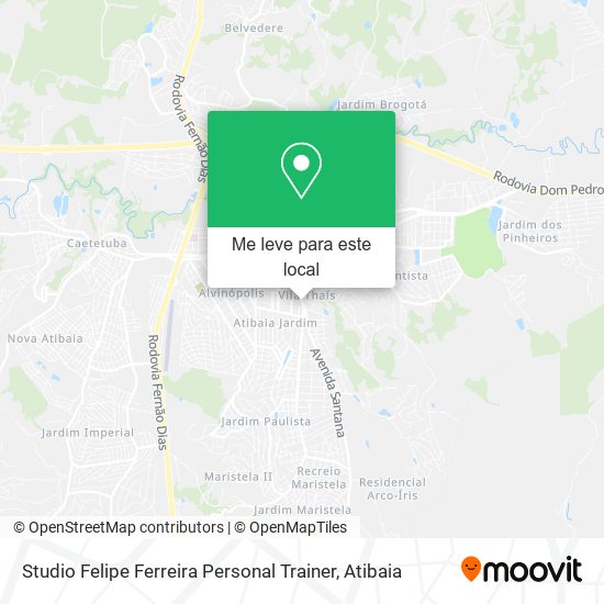 Studio Felipe Ferreira Personal Trainer mapa