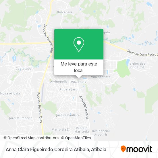 Anna Clara Figueiredo Cerdeira Atibaia mapa