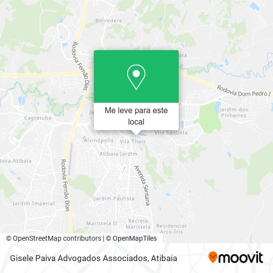 Gisele Paiva Advogados Associados mapa